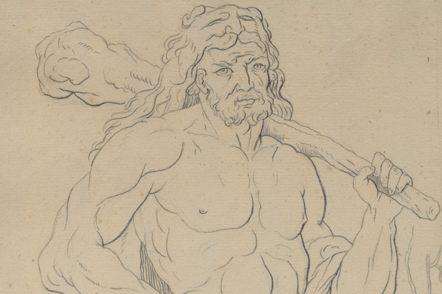 Caspar David Friedrich, Herakles, um 1790-94, © Pommersches Landesmuseum Greifswald